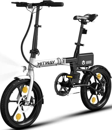 HITWAY Electric Bike,16" Folding E Bike, City E-Bike with 250W Motor, 25km/h Speed, 324Wh battery Electric bicycles BK35 BK35S