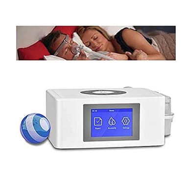 Summer Cpap Anti-Snoring Devices, Portable Sleeping Breath Aids with Mask Hose, Air Purifier Snoring Solution（White）