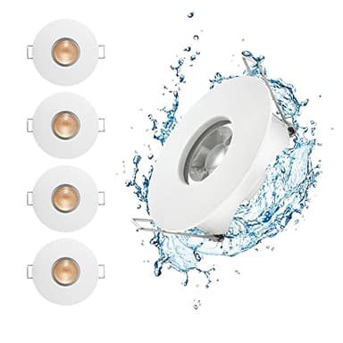 Linkind Led Downlights Ceiling 3000k Warm White, Recessed Led Spot Lights for Ceiling 65-75mm,5W 450lm,IP44 Waterproof for Kitchen Bathroom, Non-Dimmable,5 Pack