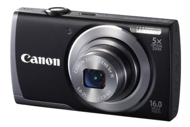 Canon Powershot A3500 IS Digital Camera 16.0 Megapixel with 28mm Wide Angle 5x Optical Zoom 3.0 inch LCD Black (Renewed)