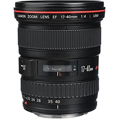 Canon EF 17-40 mm f/4.0 L USM Ultra-Wide Angle Canon EF Zoom Lens - Black