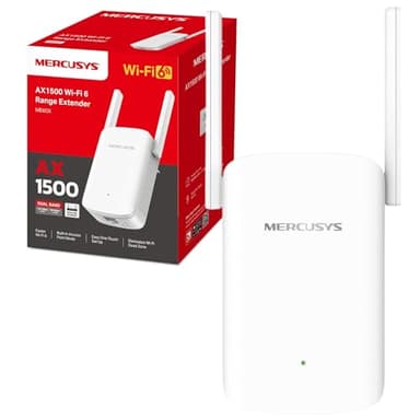 MERCUSYS ME60X WiFi 6 AX1500Mbps WiFi Extender Booster, Internet Booster, Gigabit Ethernet Port, TP-Link WiFi Extender, WiFi Booster Range Extender, EasyMesh, Access Point, WiFi Repeater, Easy Setup