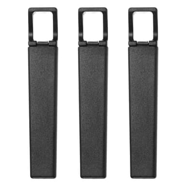 sourcing map 3Pcs 4.2" Travel Corkscrew Pocket Corkscrew Portable Wine Opener Plastic Rectangle Wine Cork Opener for Camping Travel, Black