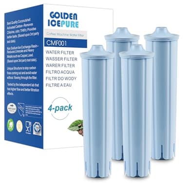 GOLDEN ICEPURE Coffee Machines Water Filter Compatible with Jura Blue Coffee IMPRESSA Series, ENA Series, GIGA Series,Jura Models 71312 Blue, 71311, 67007,4 Pieces