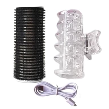 Hair Curlers Rollers | Heated Rollers For Short Hair & Medium Length Hair | Hair Rollers | USB Self-Adhesive Hair Curler Fringe Roller | Usb Heated Hair Curler | Heated Curlers Hair Curling Products