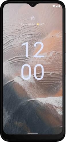 Nokia C32 6.5” HD+ Smartphone with 3GB RAM/64GB ROM, 50MP/8MP Cameras, 5000 mAh 3-day Battery Life, Toughened Glass back, IP52 Rating, Fingerprint sensor & Face unlock, Android 13, Dual SIM - Pink