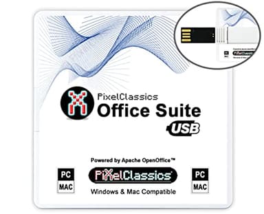 Office Suite 2025 on USB | Compatible with Microsoft Office 2024 2021 365 Word Excel PowerPoint | Lifetime License & Free Updates Powered by Apache OpenOffice | Windows 11 10 8 8.1 7 Vista XP PC & Mac