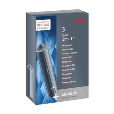 Jura 24233 Claris Smart+ Filter Cartridge Set of 3, Plastic, Gray