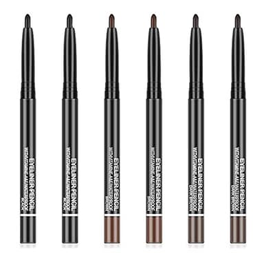6 Pcs Eyeliner Gel Pens Waterproof Smudge-Proof Smooth Eye Liner Matte Eyeliner Gel Pencil Set for Eyes Makeup(13cm)