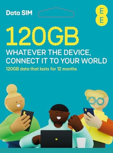 EE PAYG SIM card preloaded with 120GB of Data