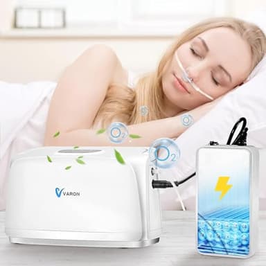Portable Oxygen Machine 3L Wheelchair Oxygen Machine 35% with Battery, Easy to Carry and for Travel Use