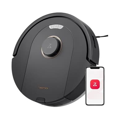 roborock Q5 Pro Robot Vacuum Cleaner with Mop, 5500Pa Suction, DuoRoller Brush, PreciSense LiDAR Navigation, 240-Minute Runtime, Smart NO-GO Zones, Robotic Vacuum ideal for Pet Hair, Hard Floor