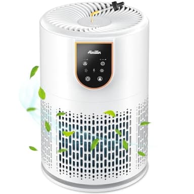 Aircillin Air Purifier, Air Purifiers for Home with Fragrance Sponges, 5-Stage H13 Hepa Filter, up to 798Sq Ft, Air Cleaner with Timer, removes Pollen Allergies, Dust, Smoke, Odor, Pet Dander, 25db