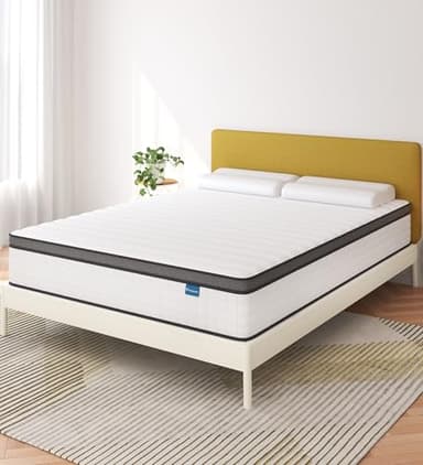 elitespace Single Size Mattress 3FT,10 Inch Memory Foam Hybrid Mattresses & Individually Wrapped Pocketed Sprung Mattress,Medium Firm Mattress in a Box,Orthopedic&Pressure Relief(90 x 190 x 25cm)