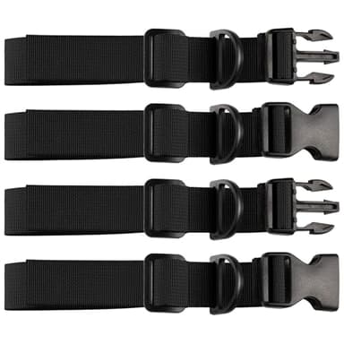 2 Pairs Adjustable Backpack Chest Strap With Black D-Ring – Backpack Straps Chest Strap For Backpack For Hiking, Travel, School Bags