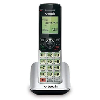 VTech TR02-2013 Fonedeco Accessory Cordless Handset, Silver | Requires A TR1-2013, TR16-2013, Or TR17-2013 Series Cordless Phone System to Operate