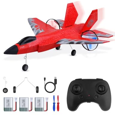 yusvwkj RC Airplane, F35 RC Plane Ready to Fly, Red