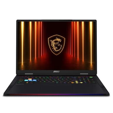 MSI Raider 18 HX AI Gaming laptop - (18' UHD+ MiniLED, 120Hz, Intel Core Ultra 9 285HX, NVIDIA GeForce RTX 5090 GDDR7 24GB,DDR5 6400MHz 64GB, 4TB SSD, Windows 11 Home Advanced) - Core Black