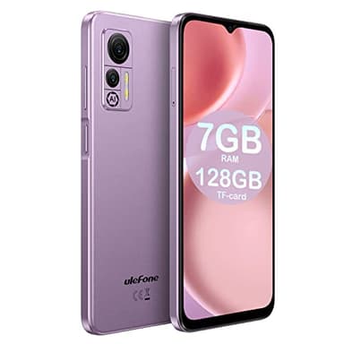 Ulefone Note 14 SIM-Free & Unlocked Mobile Phones, 4G Dual SIM Cheap Smartphone, 3-Card Slots, 3GB RAM 16GB ROM, 4500mAh, 6.52 inch, Android 12 Phone, Face ID, UK Version, Purple