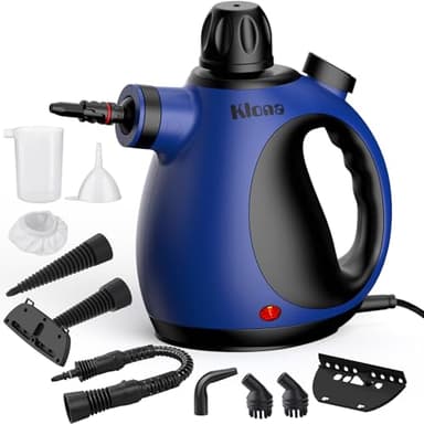 Steam cleaner, multi-purpose steam cleaner hand device with 10 accessories for removing steam cleaner for all dirt, upholstery furniture, sofa, tiles, floor, window, car, upholstery, bathroom