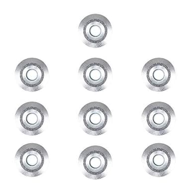 MiniSun | 15mm White LED Round Decking/Kitchen Plinth Lights Kit | Outdoor Lightning, Home Décor & Improvement Essential | Pack of 10