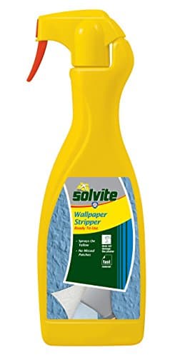 Solvite Ready to Use Wallpaper Stripper, High Efficiency, Fast Removal, No Damage to Plaster, For Washables, Vinyls, Painted Wallpapers and Woodchip, 1L