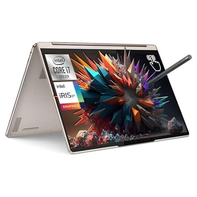 Lenovo Yoga 9i Laptop, Intel Core i7-1360P, 14" 2-in-1 2.8K OLED Touch Laptop, 16 GB DDR5 RAM, 2 TB PCIe SSD, Intel Iris Xe Graphics, Backlit Keyboard, Windows 11 Home, Oatmeal