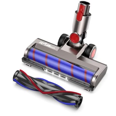 FLYLINKTECH Replacement Brush Head for Dyson V7 V8 V10 V11 V15 – Floor & Carpet Nozzle with Dual Rollers, 4 LED Lights & 180° Swivel – Vacuum Spare Parts Attachment
