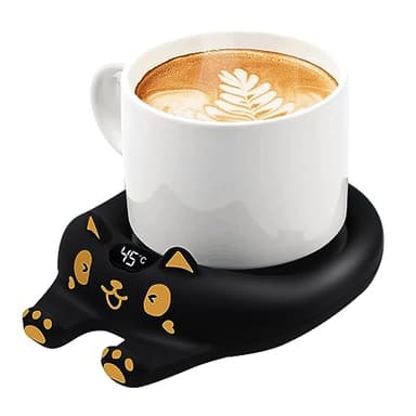 Mug Warmer,Coffee Warmer for Desk Candle Warmer Auto Shut Off,Coffee Cup Warmer with 3 Temp Settings,Electric Beverage Warmer Plate for Coffee,Tea,Water Milk and Cocoa (Black)