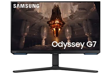 Samsung Odyssey G7 LS28BG700EPXXU 28" 4K UHD Smart Gaming monitor with Speakers - HDMI 2.1, 144 Hz, 1ms, Full Smart Platform, 3840x2160, HDR400, USB Hub, Displayport, Freesync Premium Pro