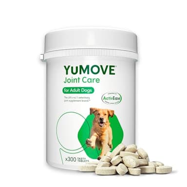Lintbells | YuMOVE Adult Dog | Hip and Joint Supplement for Stiff Adult Dogs | 300 Tablets