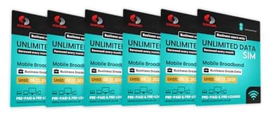 EE 5G Unlimited Data Sim - Preloaded each month from now until expiry - No Contract & One-off payment - Perfect for Wifi Routers, Tablets & Phones (Pack of 6) (Expiry December 2025)