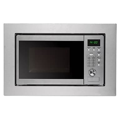 Cookology BIM20LWG Integrated Microwave and Grill in Silver - Compact 20 Litre Capacity - 1000W Grill & 800W Built-in Microwave - 59.5cm Width - 8 Menu Options
