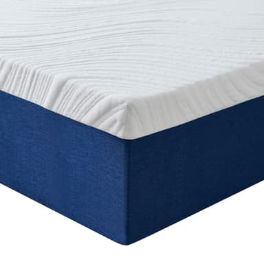 Hiimgo Double Mattresses Memory Foam - Orthopaedic Medium Firm Support, Breathable Carved Knitted Cover for Back Pain & Pressure Relief (190x135x18cm)