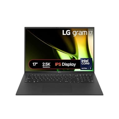 LG gram 2024 17Z90S 17 inch Ultra-Lightweight Laptop, Intel Core Ultra 7 Processor up to 4.8GHz, 32GB RAM, 1TB SSD, Windows 11 Home, Intel EVO Certified (Obsidian Black)