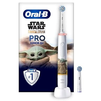 Oral-B Pro Junior1 Star Wars Handle, 2 Electric Toothbrush Heads, 6 Years and Above