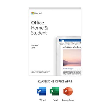 Microsoft Office 2019 Home & Student Multilingual | 1 PC (Windows 10) / Mac, Permanent License | Box