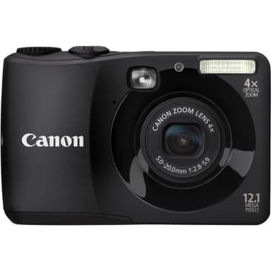 Canon PowerShot A1200 12 MP Digital Camera - Black (Renewed)