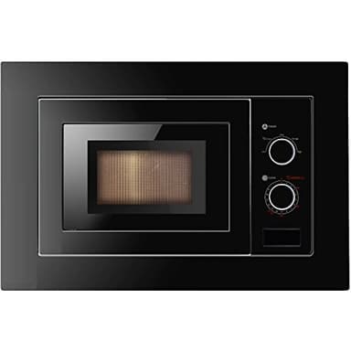 Cookology BM20LNB Built-in Integrated Microwave Oven in Black - 17 Litre Capacity - 24.5cm Turntable - 5 Power Levels - Frame Kit Included