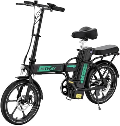 HITWAY Electric Bike E-Bike 10.4Ah 36V Removable Battery Foldable City Bikes, Range 35-90KM, 250W City bike Commuter Electric bicycles BK5S