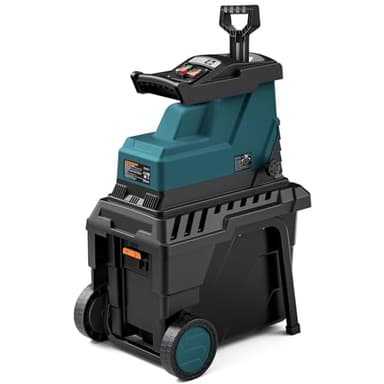 DOVAMAN GT10 Quiet Garden Shredder, Brushless 2500W Motor, 8-Teeth Roller Blade, Shreds Branches up to 40mm, 55L Box, Overload Protection, Adjustable Shredding Capacity for Optimal Branch Shredding