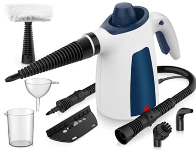 Steam Cleaner, HandHeld Steam Cleaners, Portable Steam Cleaning, Steam Cleaner Hand Held, Multi-Purpose Portable Steamer with 9 Accessory Kit for Sofa, Kitchen, Tile, Curtains, Carpets, Window