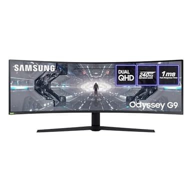 Samsung Odyssey G9 LC49G95TSSRXXU 49" 1000R Curved Gaming Monitor - 240hz, 1ms, 1440p QHD, Gsync, QLED, HDMI, Displayport, USB
