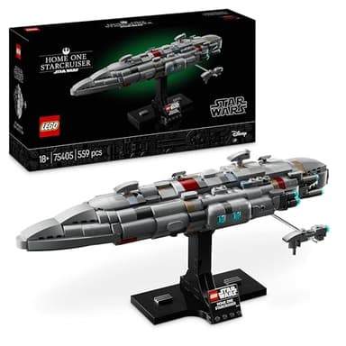 LEGO Star Wars 75405 Home One Starcruiser Building Set for Adults, Collectible Build-and-Display Starship Model with a Stand, Birthday Gift Idea for Men, Women and Teenage Fans of Return of The Jedi