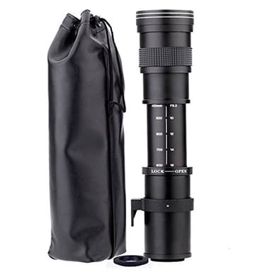 JINTU EF/EF-S 420-800mm F/8.3 Telephoto Zoom Lens, Manual SLR Cameras Lenses for Canon Rebel 750D/760D/1200D/1300D/2000D/4000D/T8i/T7i/T7/T6s/T6i/T6/T5i/T5/T4i/T3i/T3/T2i/5D III 7D/60D/90D