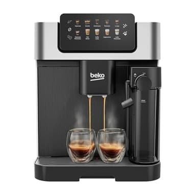 Beko Bean to Cup Coffee Espresso Machine CaffeExperto CEG7304X | Milk Jug | Colour Touch Screen Panel | 19 Bar Pressure, 2 Coffee Nozzles | Fully Automatic, Silver