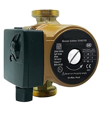 Hanicks WRAS Approved Hot Water Bronze Circulating Pump 15-60/130 1½" (3 Year Warranty) 97549426