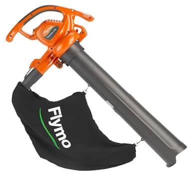Flymo PowerVac 2700 Electric Garden Blower & Vacuum | 3-in-1 Powerful Leaf Blower, Vacuum & Mulcher | 2700W, Orange