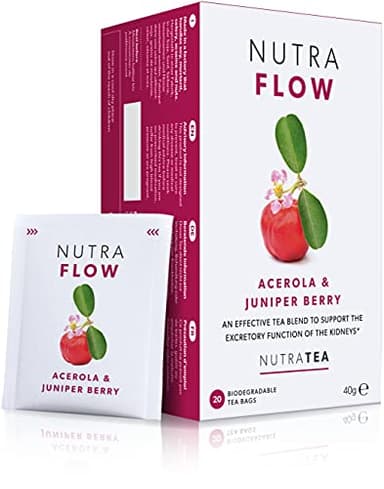 NUTRAFLOW - UTI Tea | Urinary Infection Tea | Cystitis Tea - Eases Discomfort Within The Urinary Tract - Includes Cranberry, Uva Ursi & Goldenseal - 20 Enveloped Tea Bags - by Nutra Tea - Herbal Tea