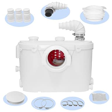Hocanflo 500W Sewerage Pump Macerator Toilet Waste Water Pump Sanitary Sink Basin